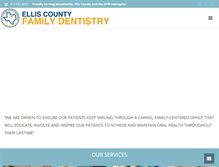 Tablet Screenshot of elliscountyfamilydentistry.com